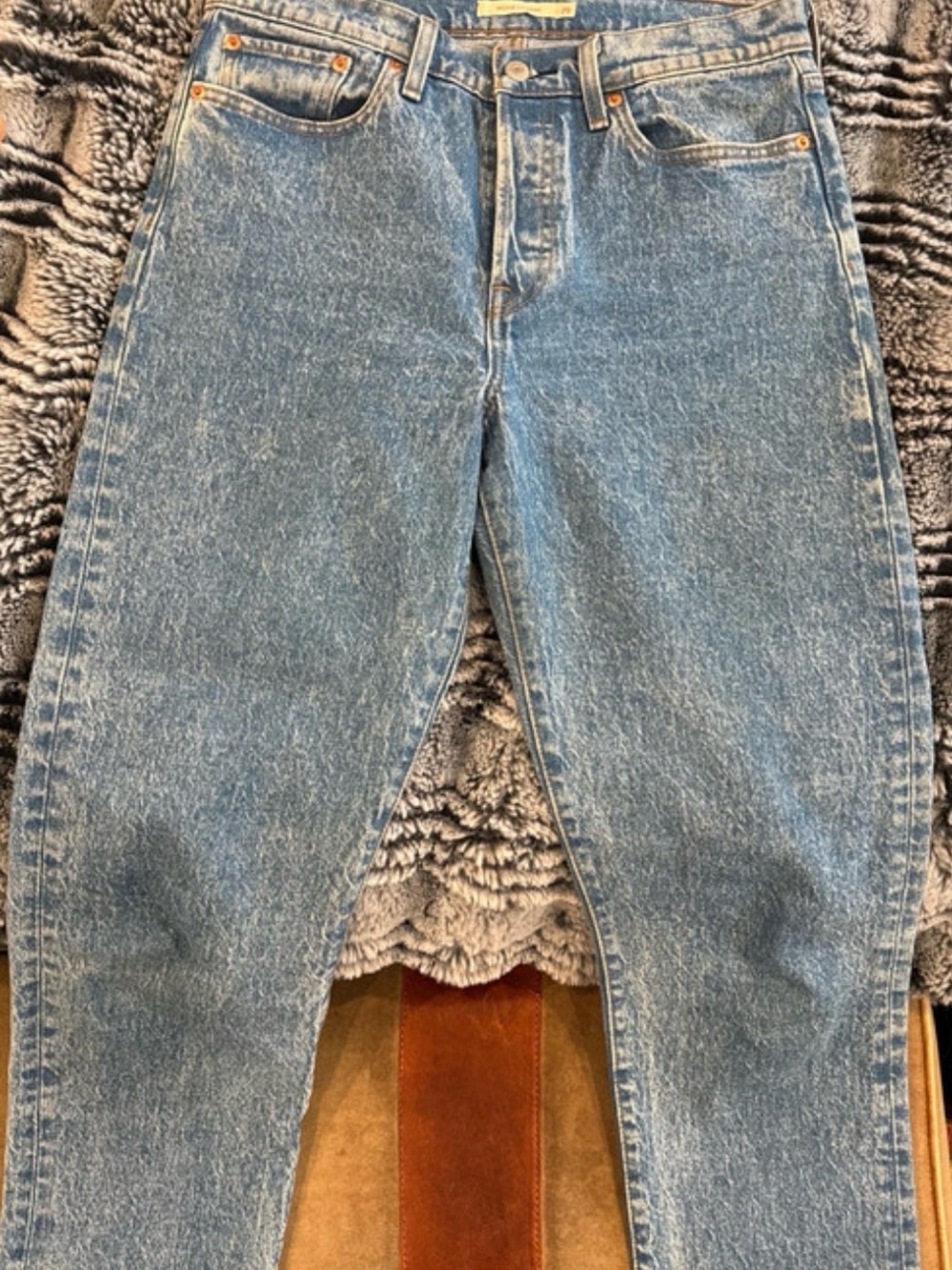 Levi's Light Blue Wedgie Straight Jeans